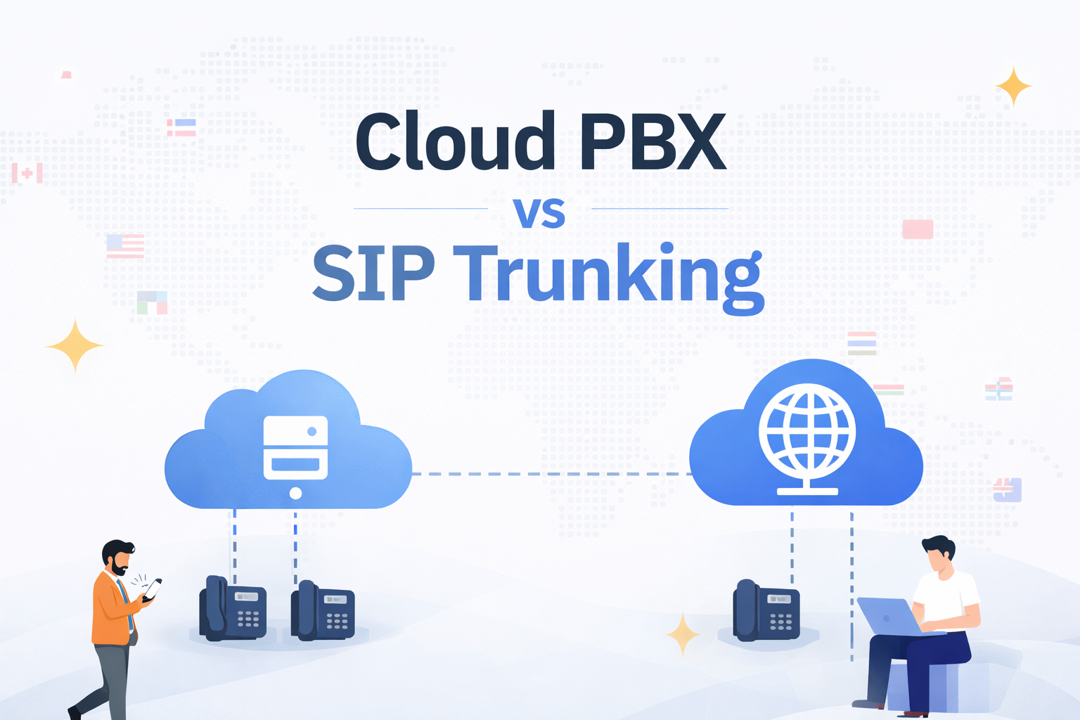 Cloud PBX versus SIP trunking banner
